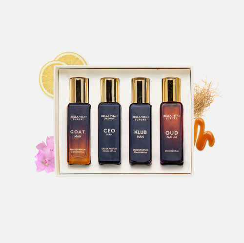 Perfume Gift Set For Men - 4 x 0.7 fl oz