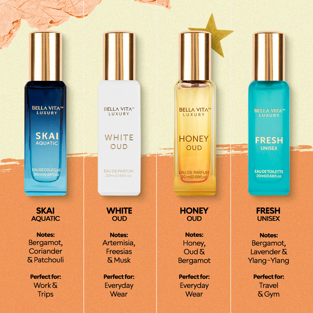 Unisex Perfume Gift Set - 4 x 0.7 fl oz