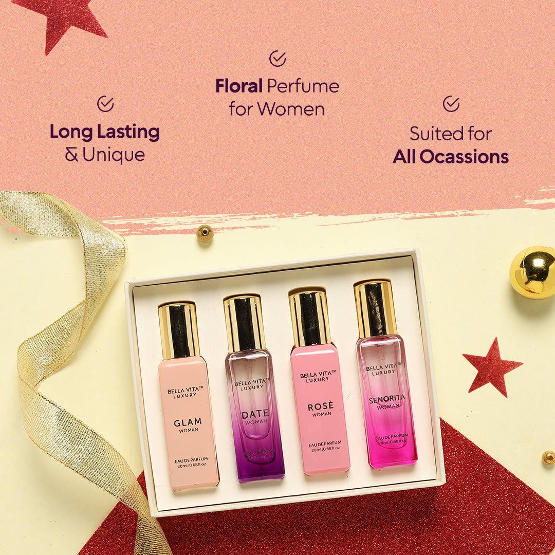 Perfume Gift Set For Women - 4 x 0.7 fl oz