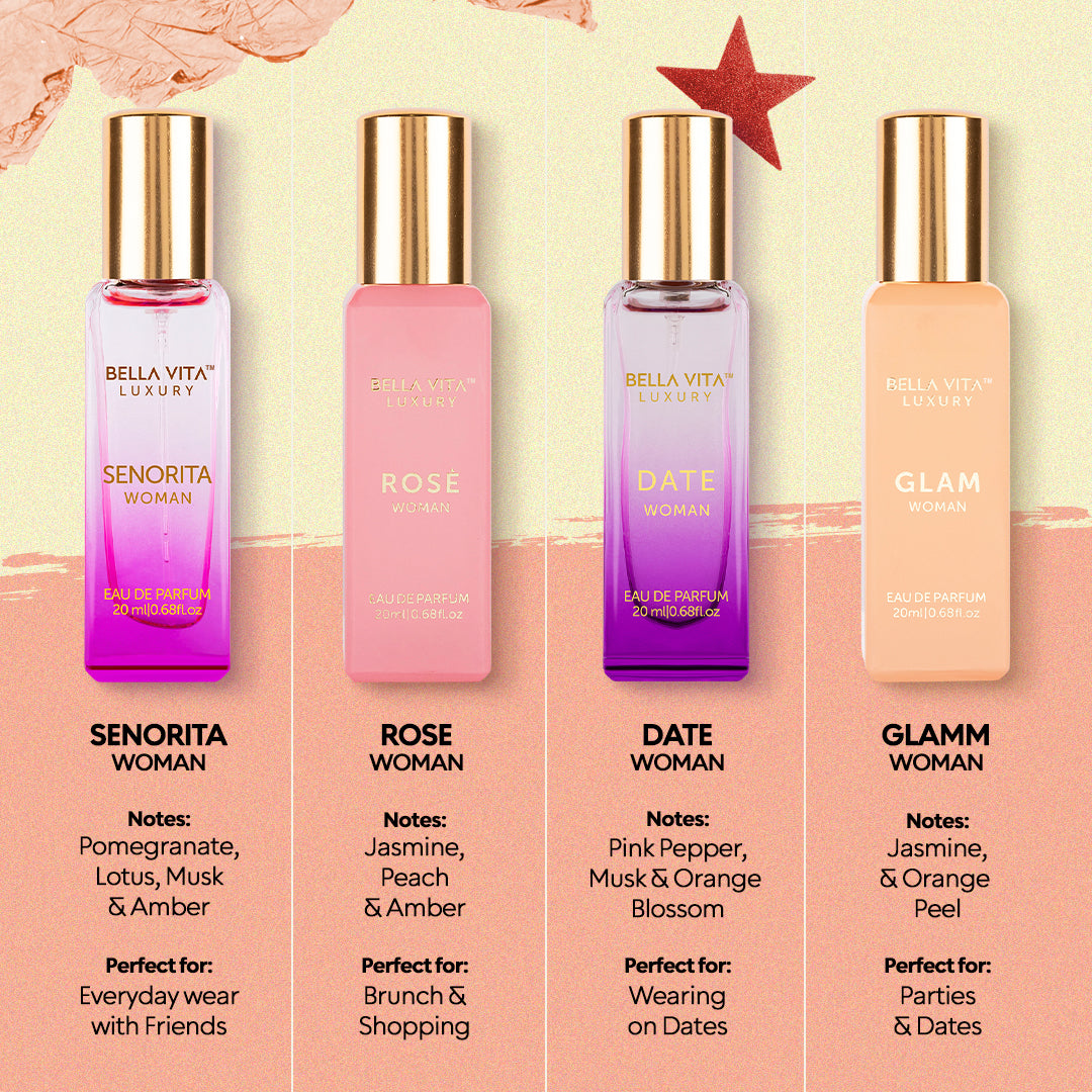 Perfume Gift Set For Women - 4 x 0.7 fl oz