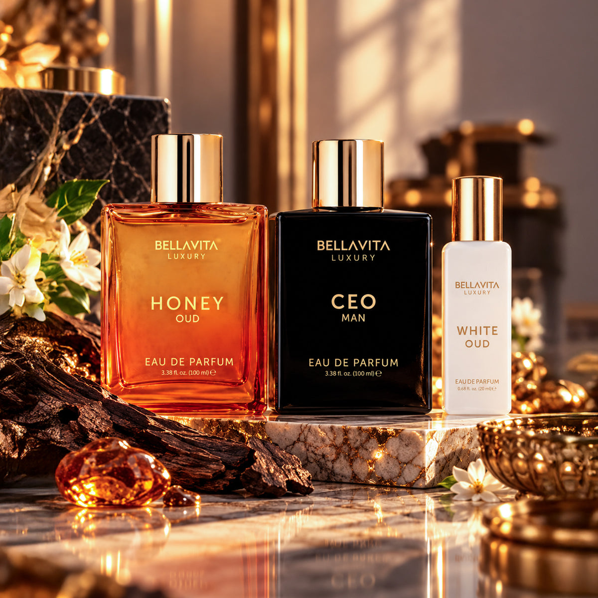The Three-Piece Suit- Honey Oud 100ml+ CEO 100ml+  White Oud 20ml