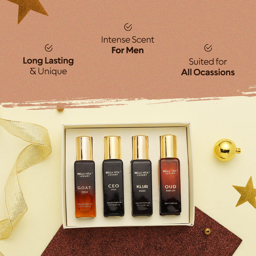 Perfume Gift Set For Men - 4 x 0.7 fl oz